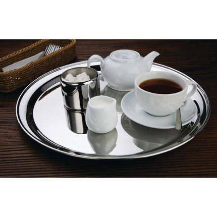 Stainless Steel Round Tray Ø 40.5cm | Olympia 2
