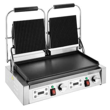 Double Contact Grill Ribbed and Flat Plates | Buffalo 5
