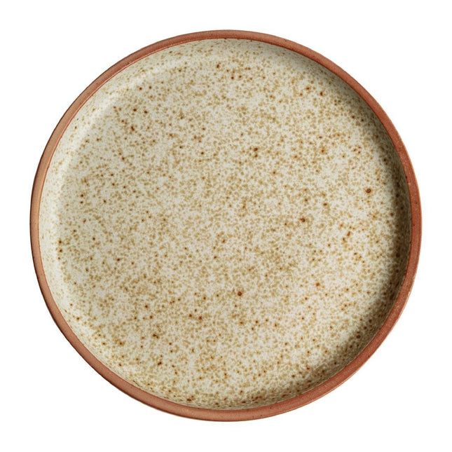 Flat Round Plates Cream 18cm | Olympia Canvas