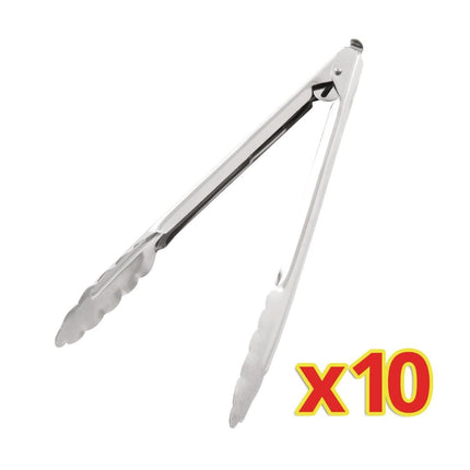 Stainless Steel Serving Tongs 25.5cm | Vogue
