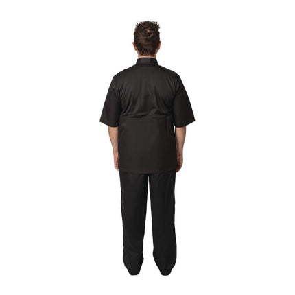 Montreal Cool Vent Black Short Sleeve Chef Jacket | Chef Works | Size XL 9