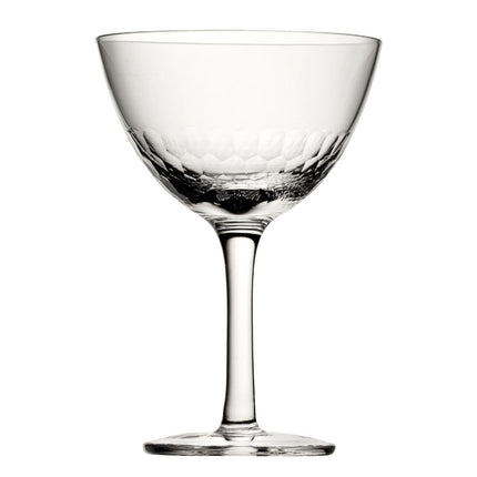 Martini Glasses 190ml Honeycomb Crystal Cut | Utopia Raffles (Set of 6)