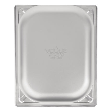Stainless Steel GN 1/2 Container 150mm Depth | Vogue 6