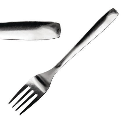 Hotel Pastry Fork Set | Comas | 12 Pieces | Polished 18/0 Stainless Steel