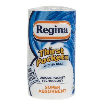 Regina Thirst Pockets Extra Large 2-Ply Kitchen Rolls (6 Rolls) 6