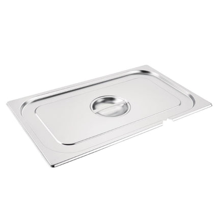 Stainless Steel Lid with Spoon Slot GN 1/1 | Vogue