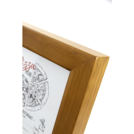 Teak White LED Information Display 4xA4 (Excl. Pole and Base) | Securit 5