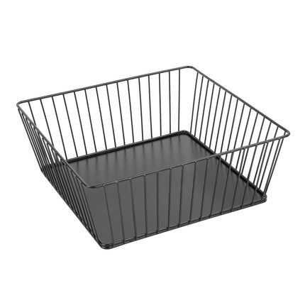 Square Wire Food Display Tray Black 280x280x100mm | Olympia