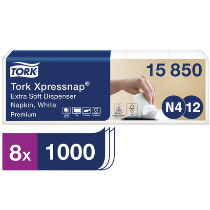Tork Xpressnap Ultrasoft Napkins | 8000 Pieces 2