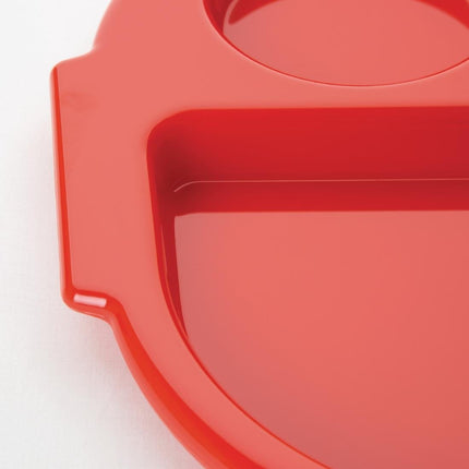 Polycarbonate Compartment Tray Red 37.5x27.8cm | Olympia Kristallon 2
