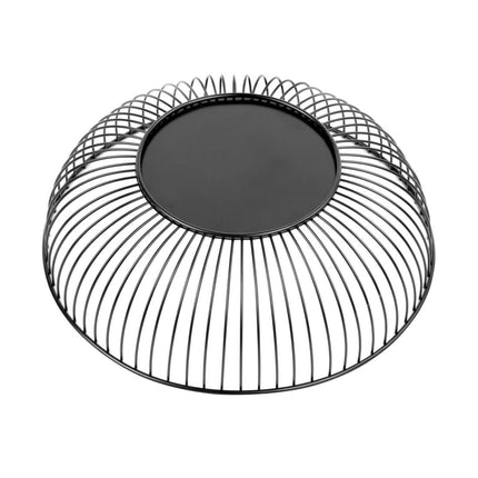 Round Wire Food Display Tray Black 285x85mm | Olympia 7