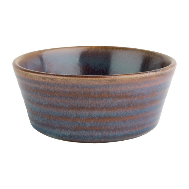 Deep Flat Round Plates 14.3cm Iridescent | Olympia Cavolo