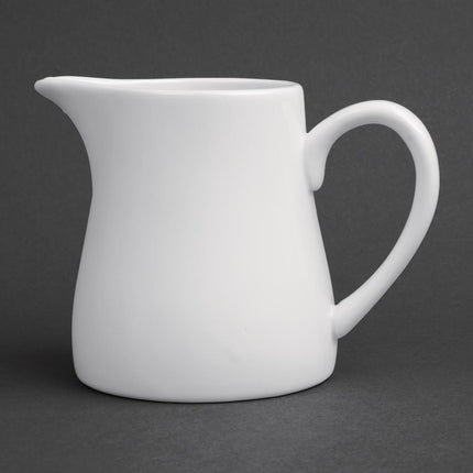 Whiteware Milk Jugs with Handle 30.5cl | Olympia | 6 Pieces 4