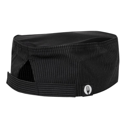 Cool Vent Chalk Stripe Beanie | Chef Works | Lightweight Poly-Cotton 6