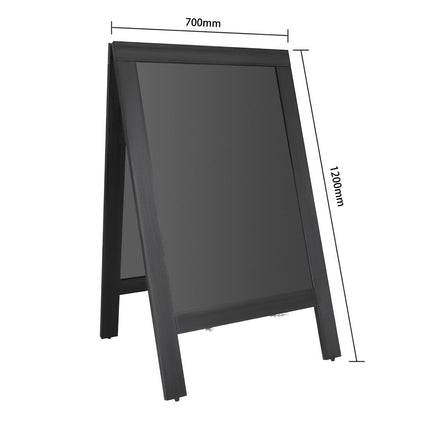 Double-Sided A-Frame Sidewalk Sign Board | Olympia | Black Wooden Frame | 700x1200 mm 7