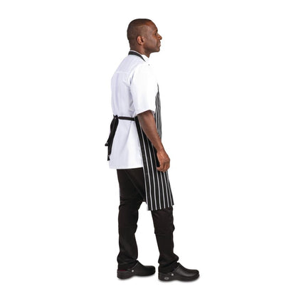 Striped Halter Apron | Whites | Black and White 5