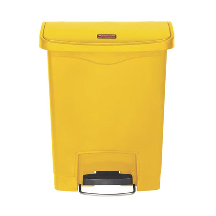 Slim Jim Front Step Pedal Bin 30L Yellow | Rubbermaid