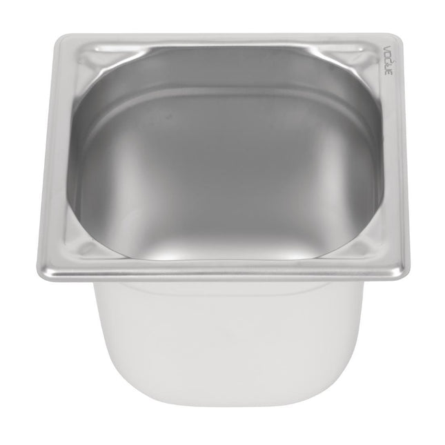 Stainless Steel GN 1/6 Container 150mm Depth | Vogue | 176x162mm 2
