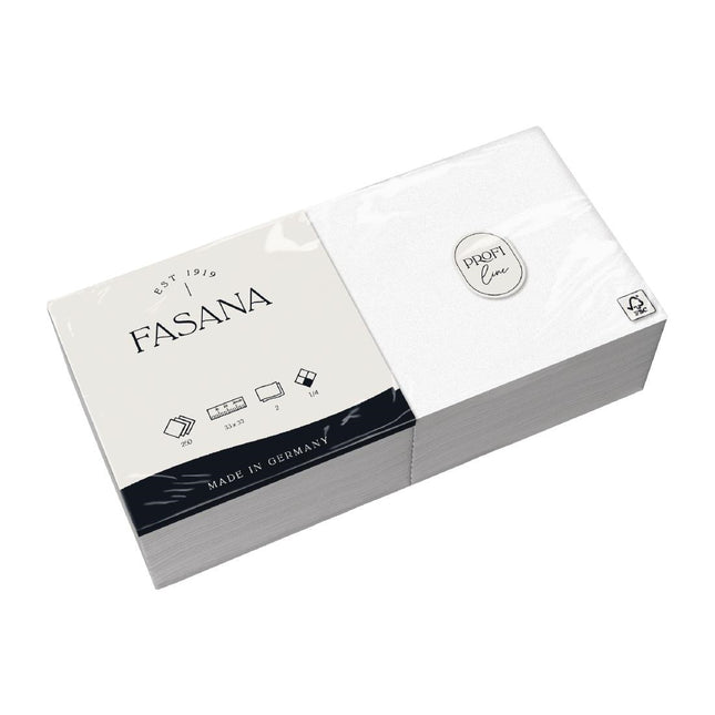 White Professional Tissue Napkins 33x33cm | Fasana 2