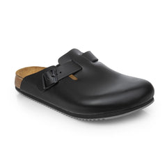 Professional Boston Super Grip Clogs with Natural Cork Footbed | Birkenstock | Black | Size 46