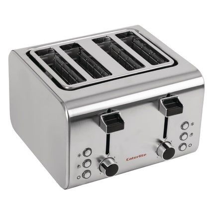 4-Slot Stainless Steel Toaster | Caterlite