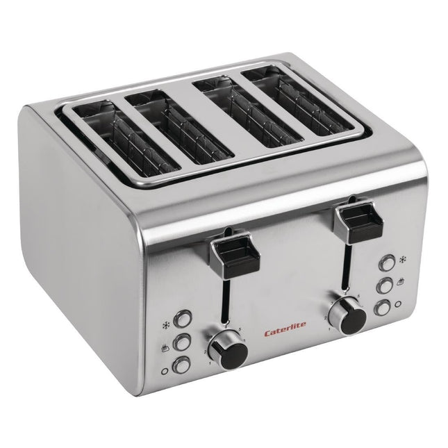4-Slot Stainless Steel Toaster | Caterlite