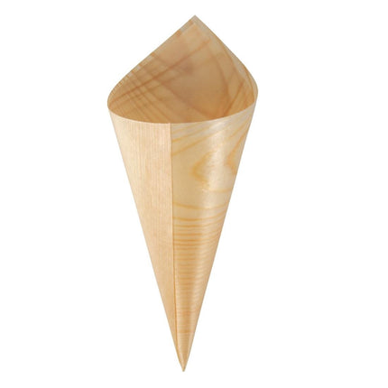 Compostable Wooden Cone Bags 75mm | Fiesta