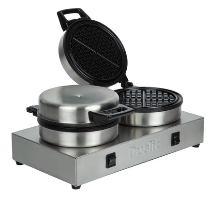 Double Waffle Maker with Non-Stick Plates | Dualit 74002