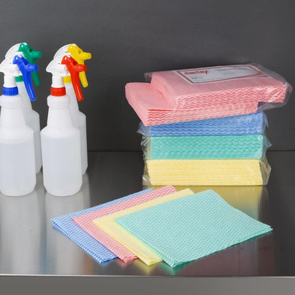 Heavy-Duty Non-Woven Cleaning Cloths | Jantex | Green 5