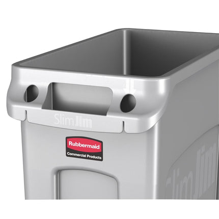 Slim Jim Waste Container with Air Vents 87L | Rubbermaid 3