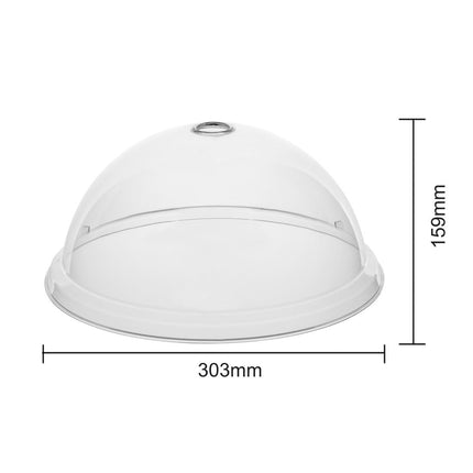 Round Dome Plate Cover 303x160mm | Olympia Kristallon Polycarbonate 4