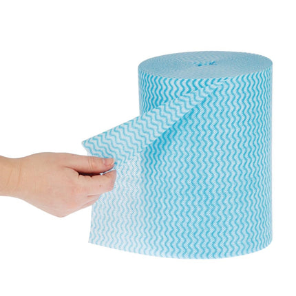 Blue Antibacterial Multipurpose Wipes on Roll 22x37cm | Jantex 7