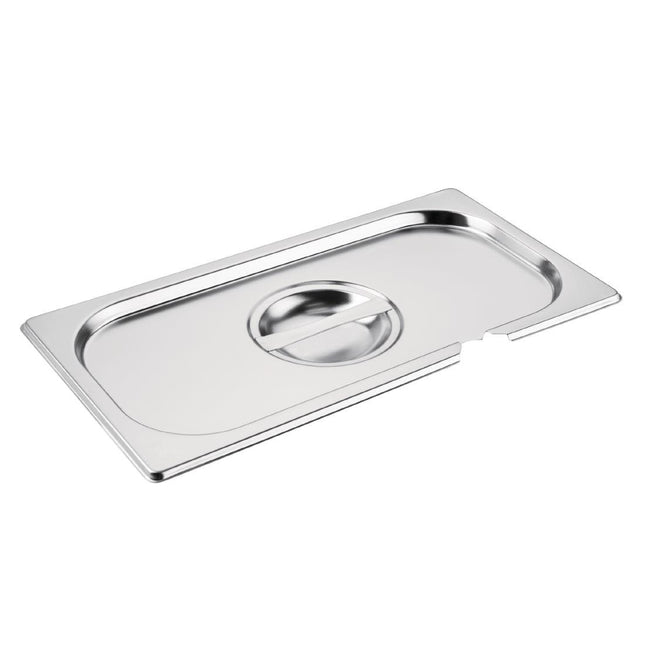 Stainless Steel Lid with Spoon Slot GN 1/3 | Vogue