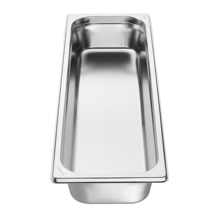 Stainless Steel Gastronorm Pan 2/4 Size 65mm | Vogue 3