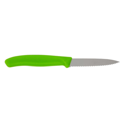Serrated Paring Knife 8cm | Victorinox | Green Handle 2