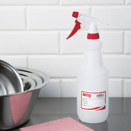 Color-Coded Spray Bottle Red 750ml | Jantex 4