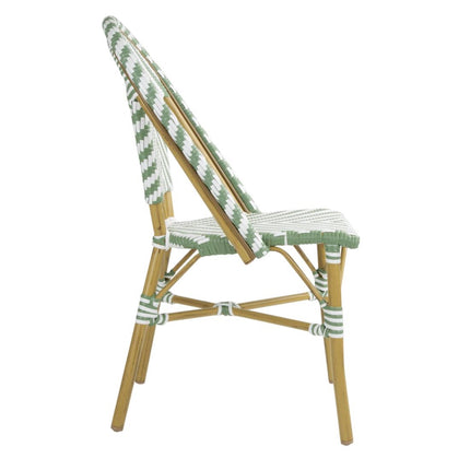 Parisian Style Light Green Rattan Side Chairs | Bolero | Set of 2 3