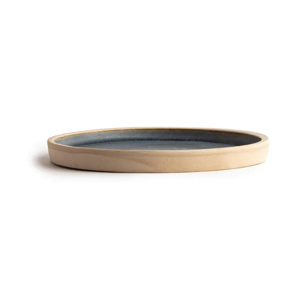 Flat Round Plates Blue Granite | Olympia | 18 cm 3