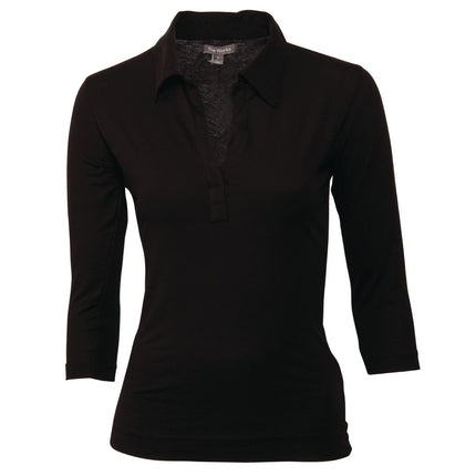 Women's V-Neck T-Shirt | Uniform Works | Black | S 2