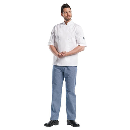 Short Sleeve White Chef Jacket Hilton Poco | Chaud Devant BSX Collection XL
