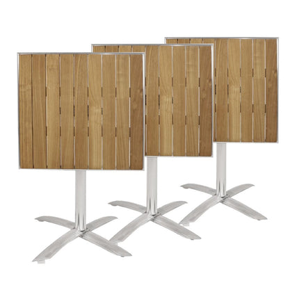 Foldable Square Ash Wood Terrace Table 60cm | Bolero 8
