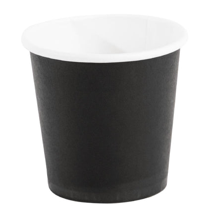 Recyclable Single-Wall Black Espresso Cups | Fiesta | 12cl