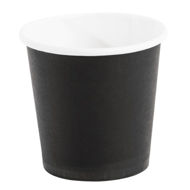 Recyclable Single-Wall Black Espresso Cups | Fiesta | 12cl