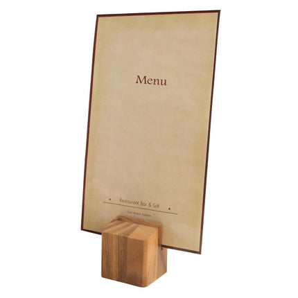 Wooden Menu Holder | Olympia | Acacia Wood 5