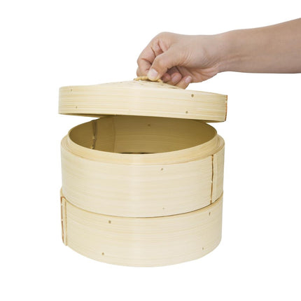 Bamboo Steamer Set 20.3cm with Two Bases and Lid | Vogue 2