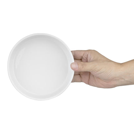 Porcelain Whiteware Bowl with Flat Walls 152mm | Olympia 5