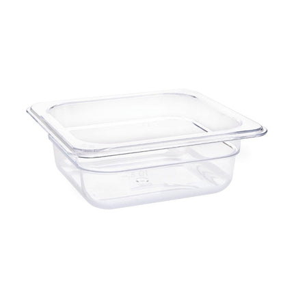 Polycarbonate Gastronorm Container Transparent 65mm | Vogue | GN 1/6