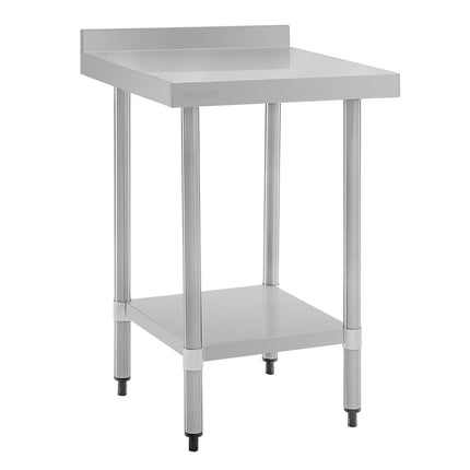 Stainless Steel Worktable with Backsplash | Vogue | 90x60x60 cm 3