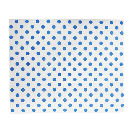 Compostable Blue Dotted Burger Wraps 250x200mm | Fiesta | 200 Pieces