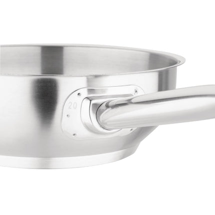 Stainless Steel Induction Saute Pan 20cm | Vogue 3